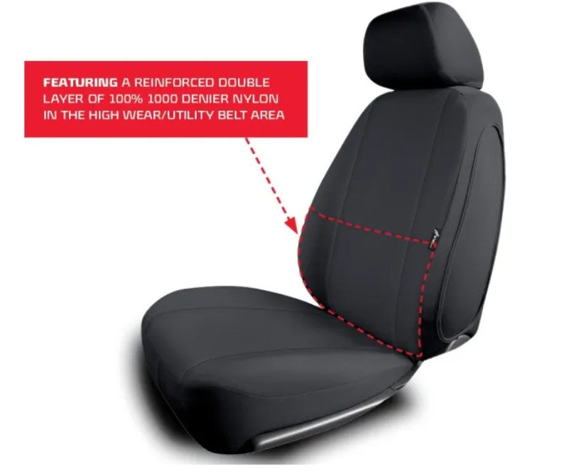 Fia DTR939D Black Dura-Tech Responder Seat Cover
