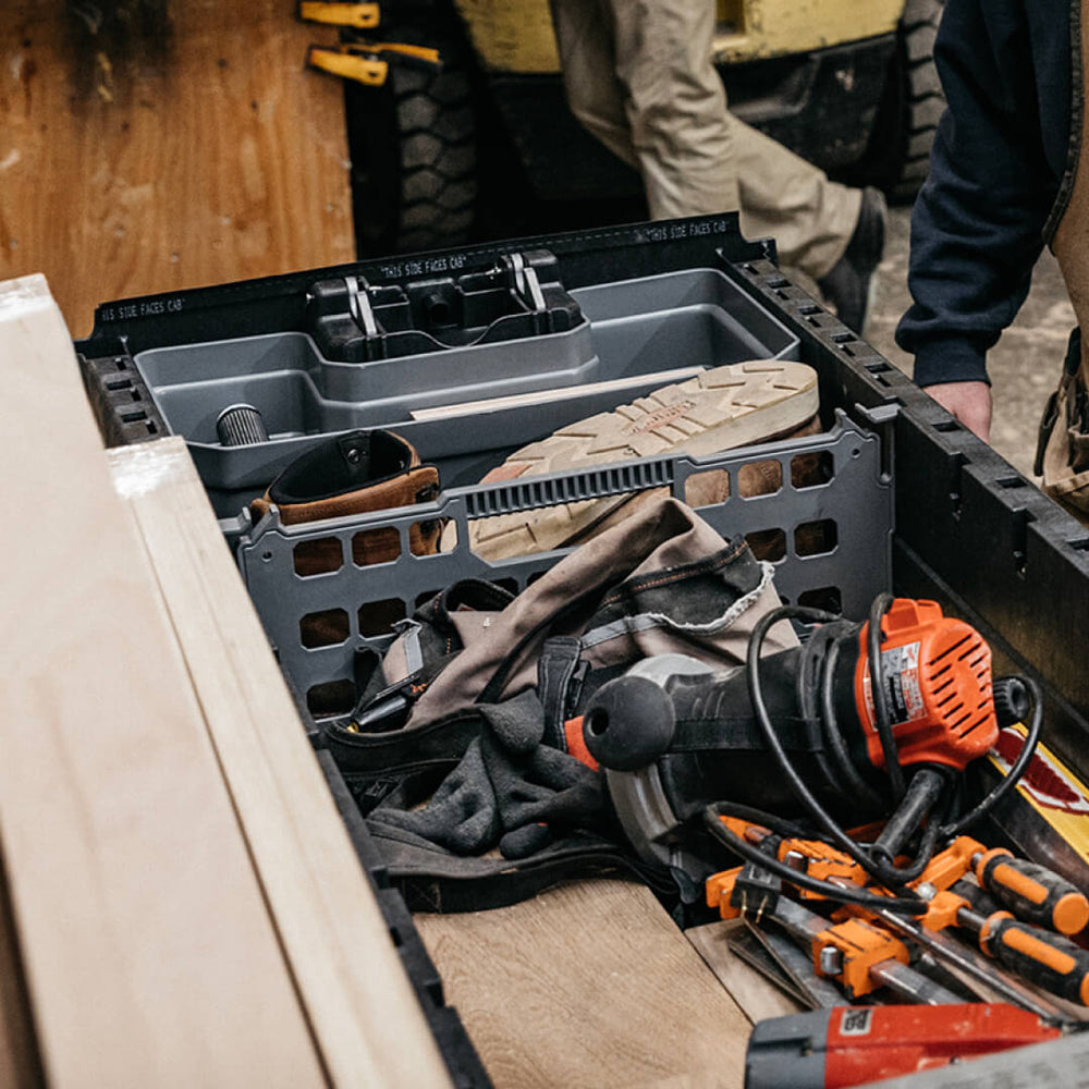 Decked A0083-4DIV-GRY Version X Drawer Dividers, 4 Pack