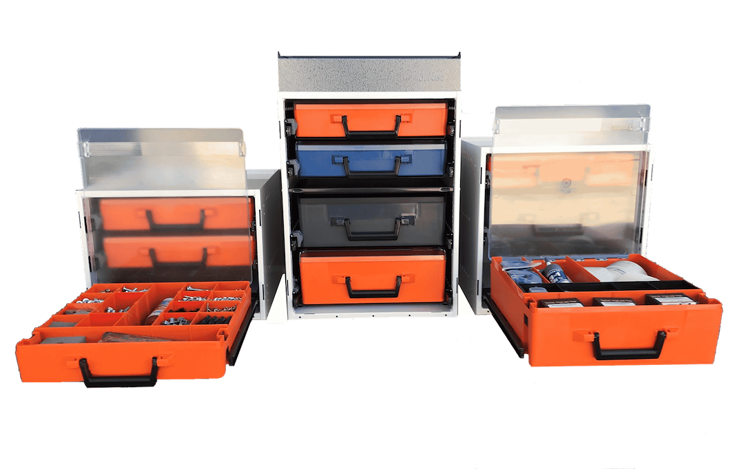 Rolacase Rc003/Qk Plastic Parts Organizer Carry Case