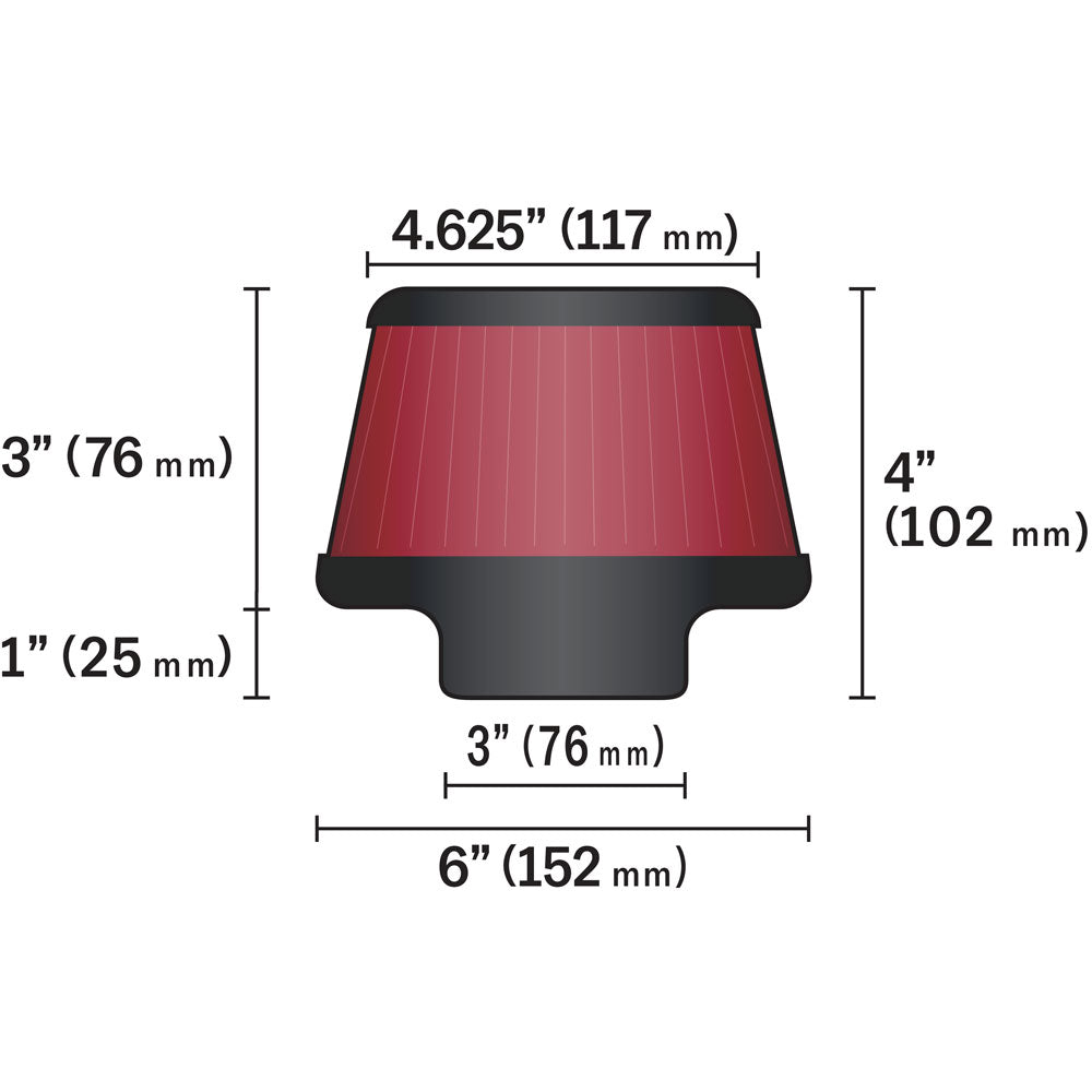 K&N Ru-5288 Universal Air Filter