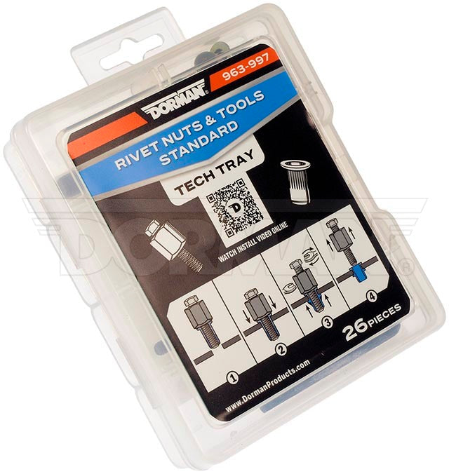 Dorman 963-997 Rivet Nut Tool and Fastener Assortment - image 3