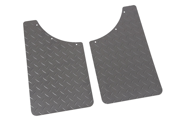 Dee Zee Brite-Tread Set Of 2 Fender Aluminum Mud Flap DZ1808TB - image 1