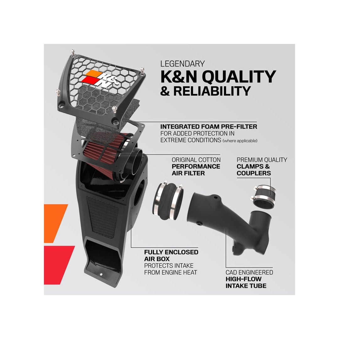 K&N 63-1588 63 Series AirCharger Cold Air Intake