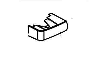 Norcold 50722 Refrigerator Center Door Hinge Cover – Snap-On 2117