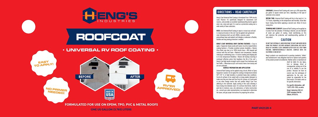Heng's Industries 42128-4 Roof Coating