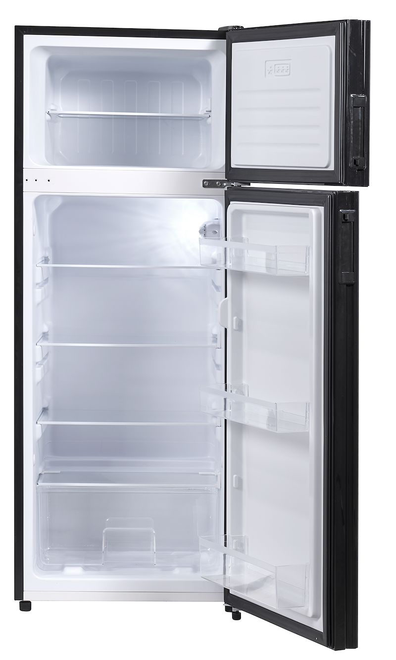 Invision 12V RV Fridge 7.7 Cu Ft – Black 180-2712