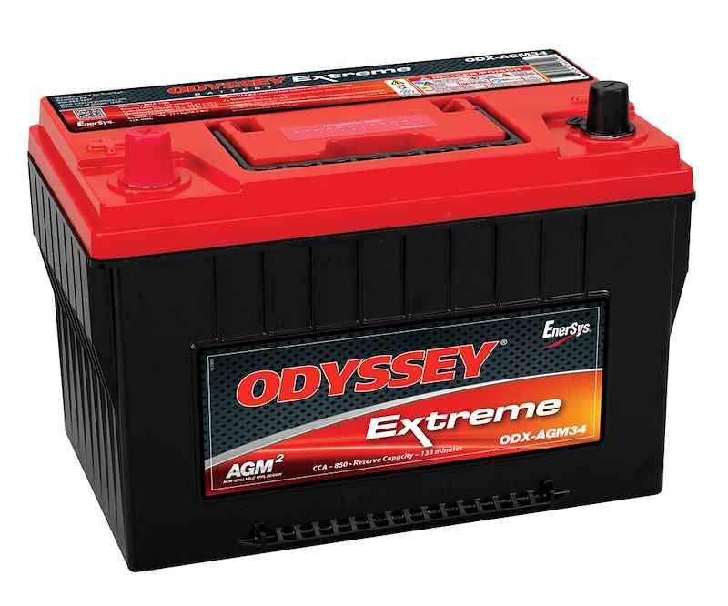 Odyssey AGM Starting Battery ODX-AGM34 Group 34 12V 850 CCA