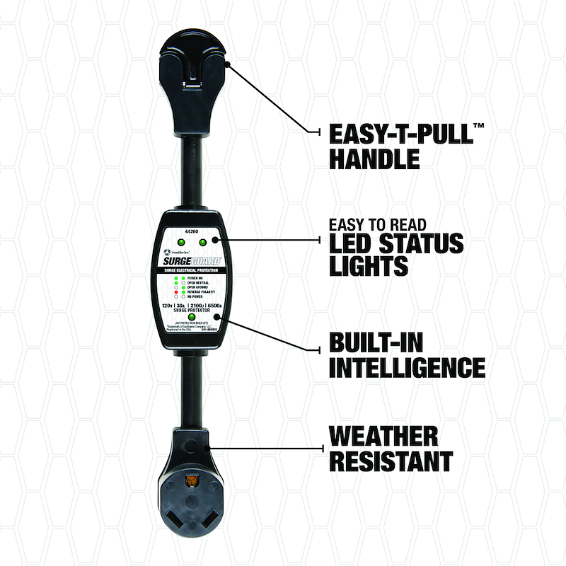 Surge Guard 44260 Portable RV Surge Protector – 30 Amp