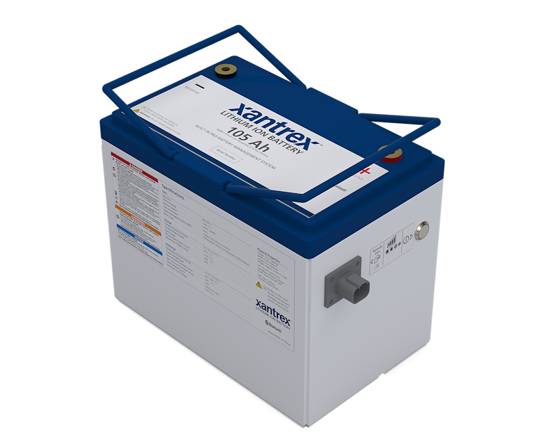 12V Group 27 Lithium Deep Cycle Battery 105Ah Bluetooth – Xantrex 883-0105-12