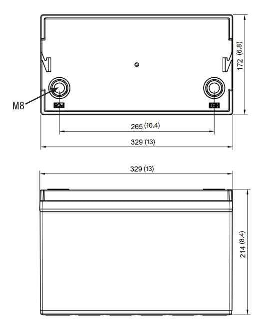 RELiON Lithium Battery RB100-HP Group 31 12V 100Ah Dual Purpose Marine