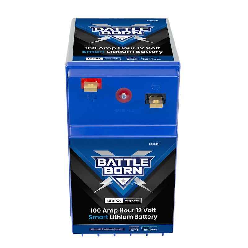 12V GC2 Lithium Deep Cycle RV Battery 100Ah LiFePO4 – Battle Born BBGC2IH