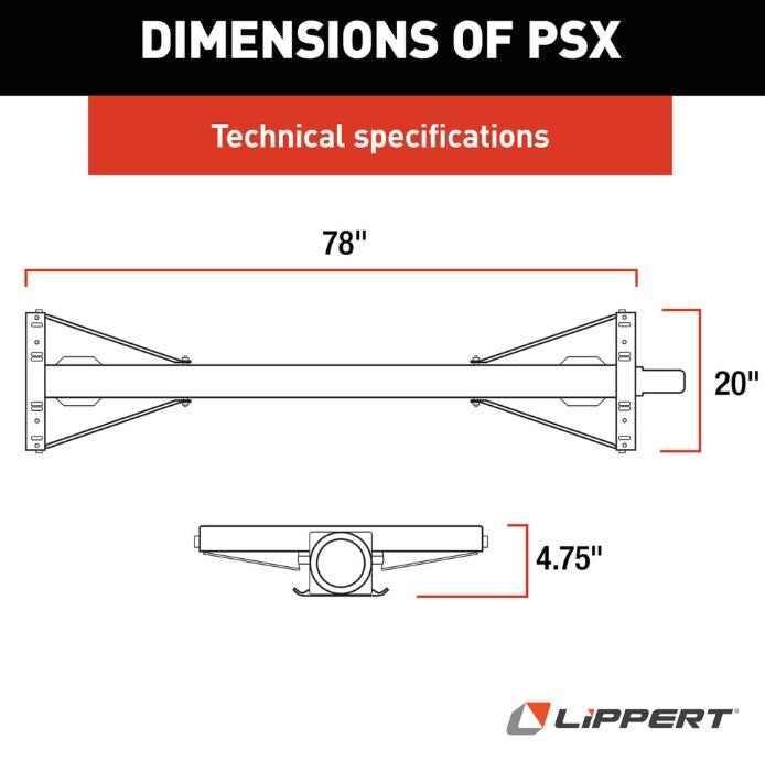 Lippert 2025012486 PSX1 Electric Trailer Stabilizer Jack – 30 Inch