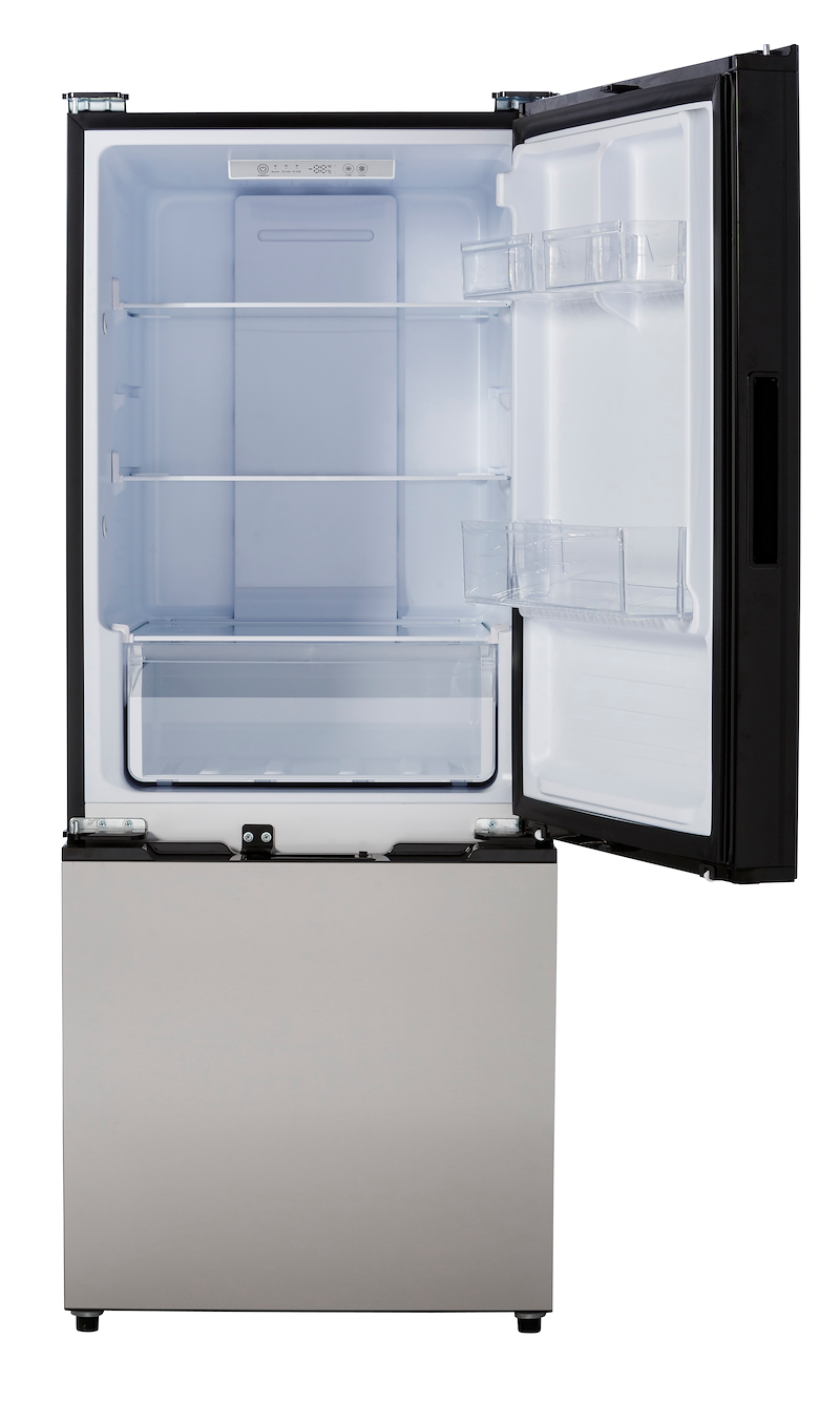 Invision 12V RV Fridge 10.7 Cu Ft – Dual Swing Hinge, Stainless Steel 180-4562