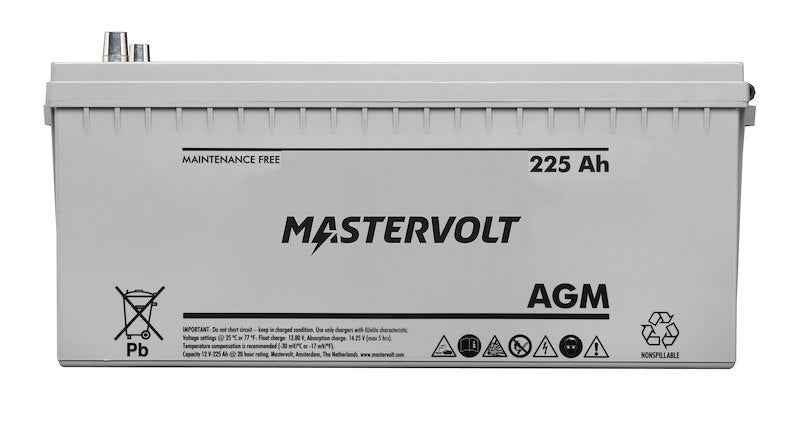 12V Group 8D AGM Marine Starting Battery 225Ah 1080 CCA – Mastervolt 62002250
