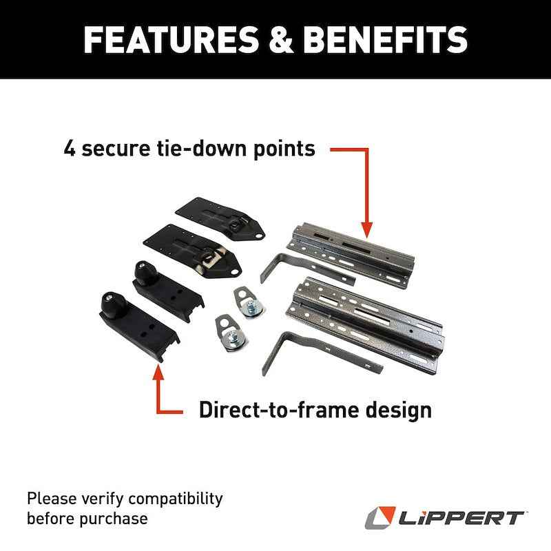 HappiJac FT-DR10 Camper Tie Down System – Frame Mount, (Set of 2) 236326