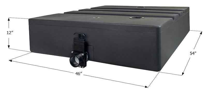 ICON 14559 Waste Holding Tank 120 Gallon 54 x 46 x 12 Inch RV Black & Gray