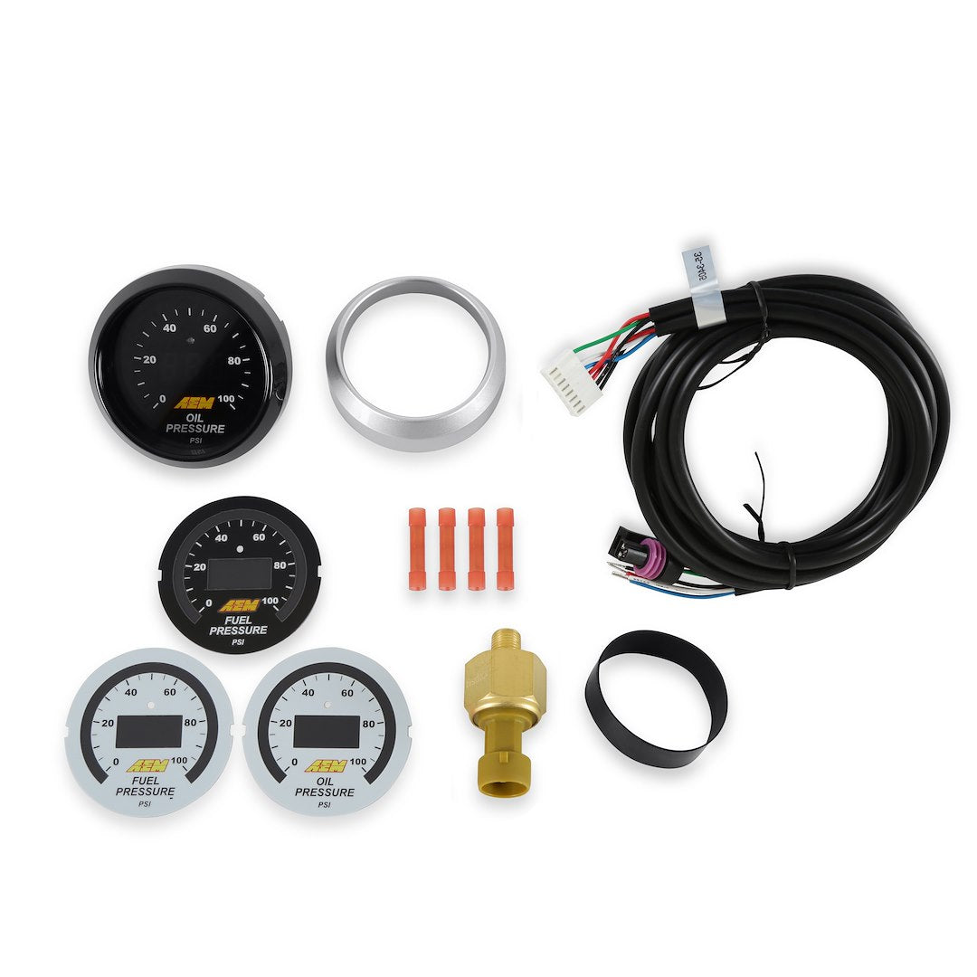 Aem Electronics 30-4401 Gauge Fuel Pressure/ Oil Pressure - image 1