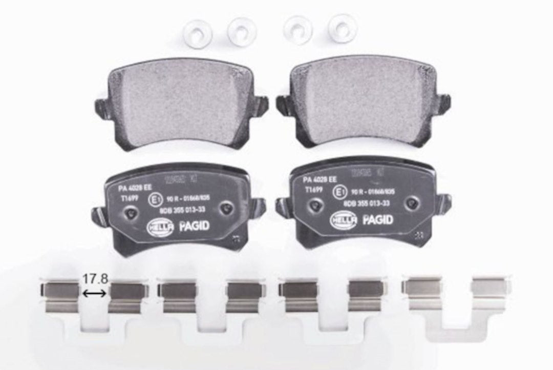 Hella Pagid 355025331 Low-Metallic Disc Brake Pad Set