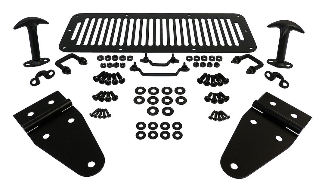 Crown Automotive RT34099 Black Stainless Hood Appearance Set - image 1