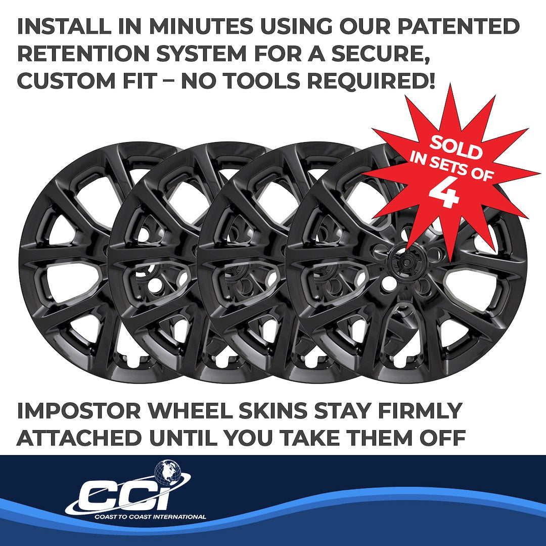 Coast To Coast IMP382BLK Black Cherokee Impostor Wheel Skins - image 4