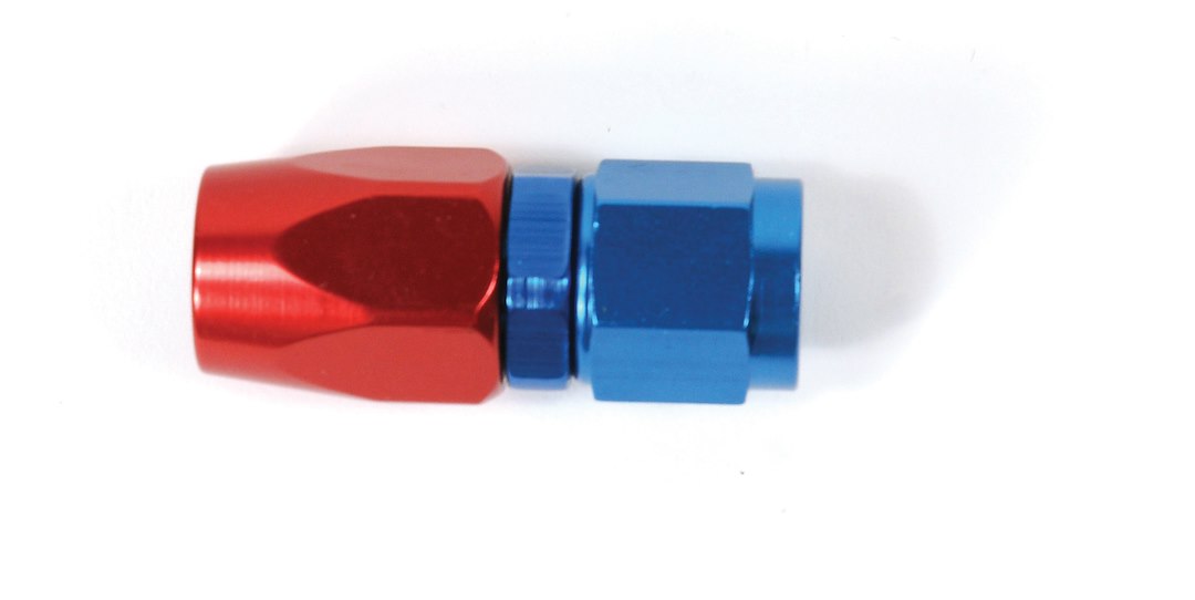 SpeedFX 510800 Straight Red/Blue -8 AN Hose End