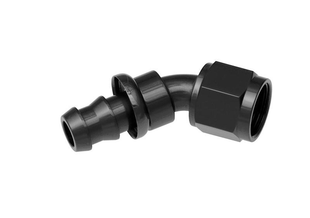 Redhorse 2045-12-2 Black -12 AN Push Loc Hose End