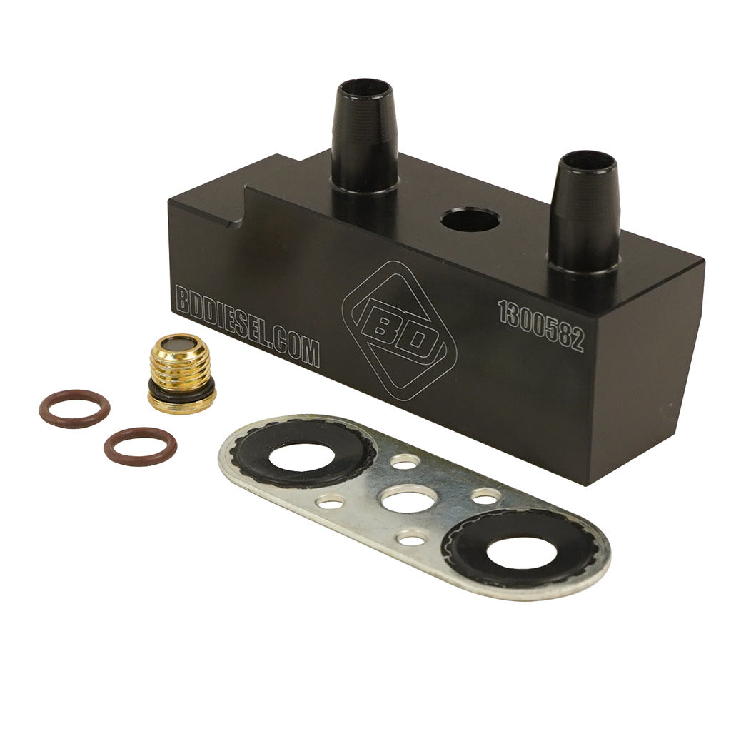 BD Diesel 1061530 Auto Trans Fluid Cooler Bypass Tube Eliminator - image 1