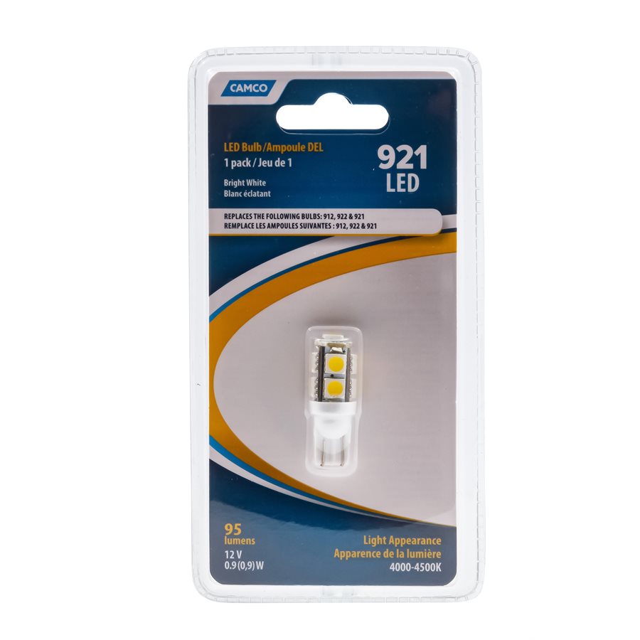 Camco Backup Light Bulb – LED (54623) – Voltage Rating: 12 Volt