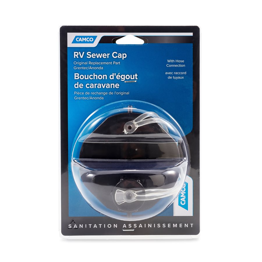 Camco Sewer Cap (39463) – Diameter: 3 Inch