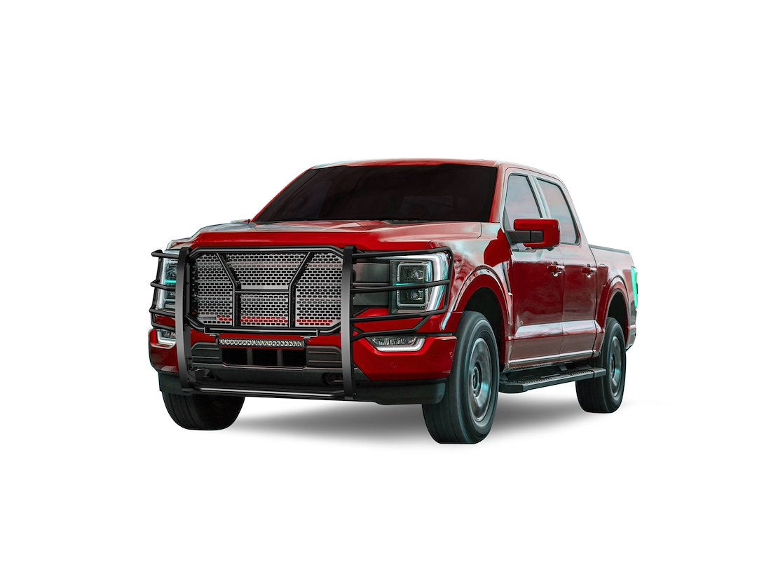 Black Horse Offroad Rugged Series Steel Grille Guard RU-FOF116-B-K2 - image 3