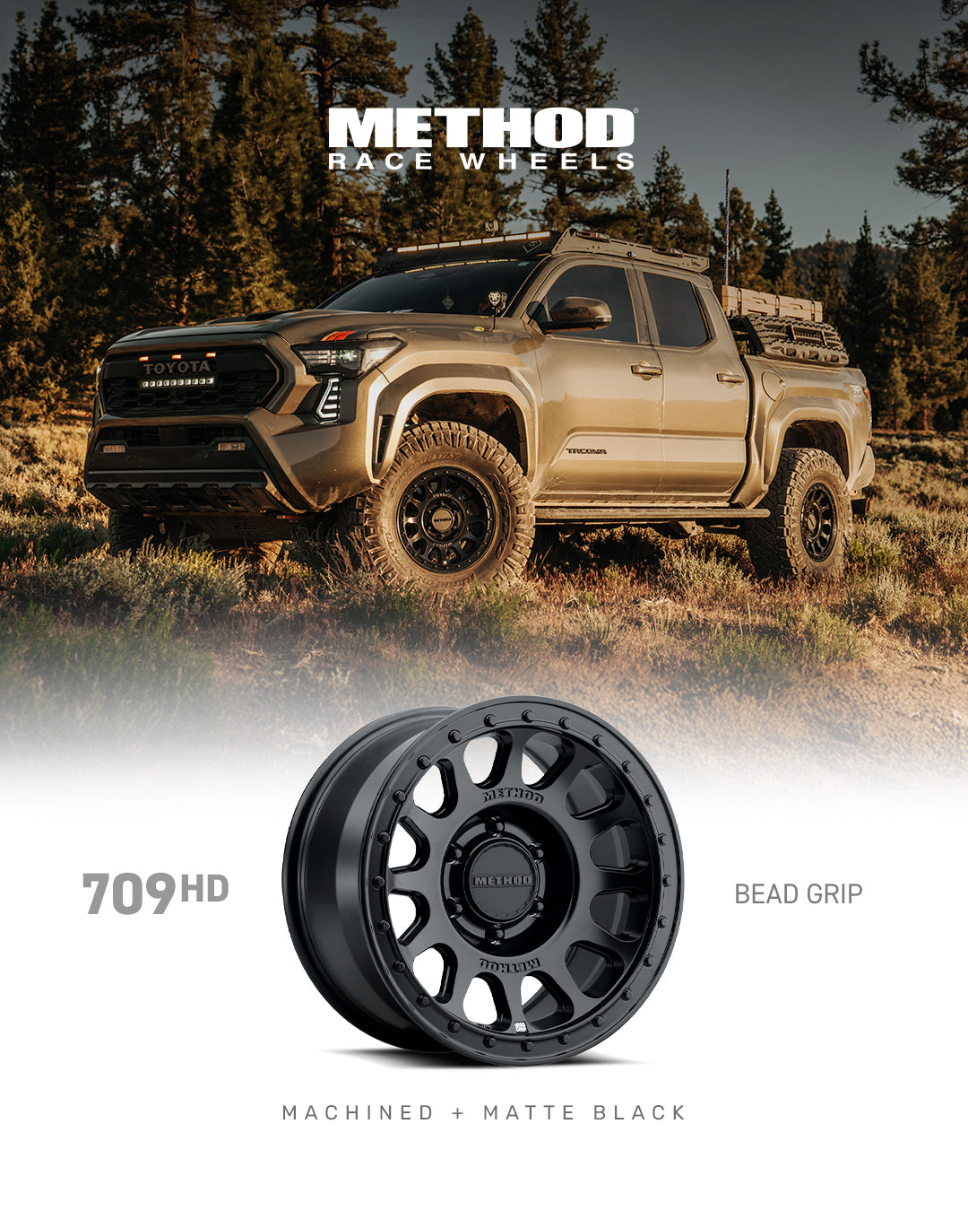 Method Race Wheels MR70929060512H 709HD 20x9 Wheel