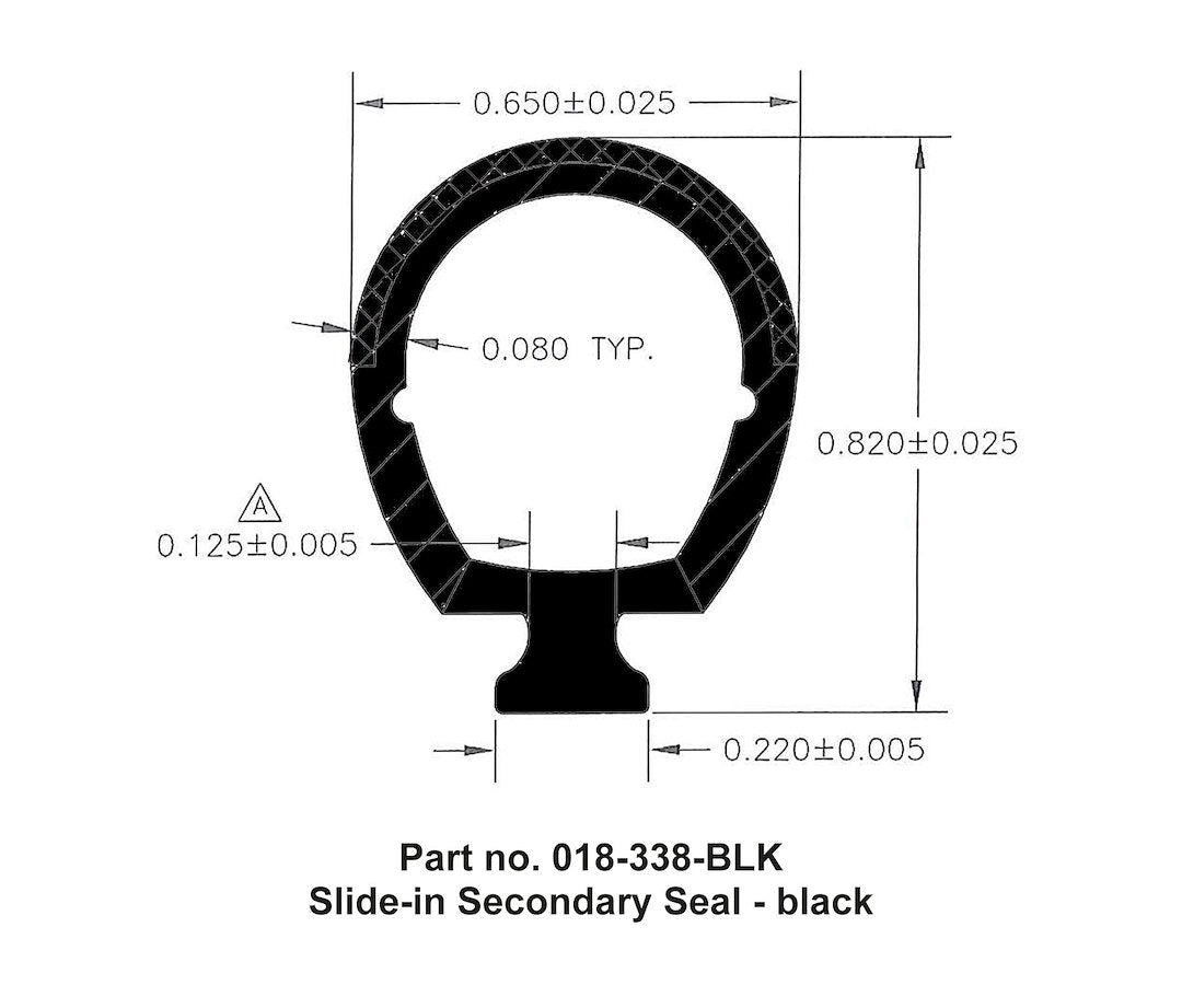 Ap Products 018-338-Blk Slide Out Seal - image 2