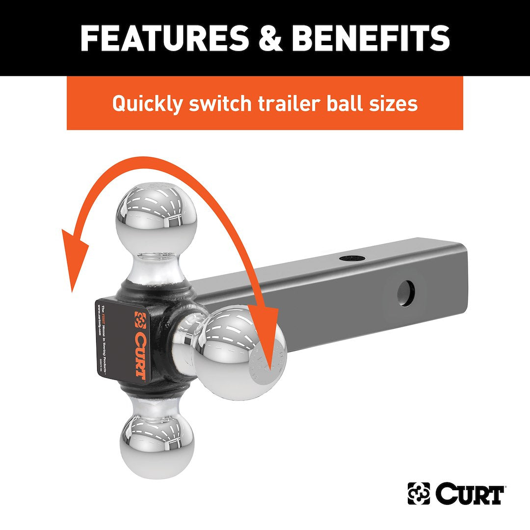 Curt 45001 Trailer Hitch Ball Mount - image 3