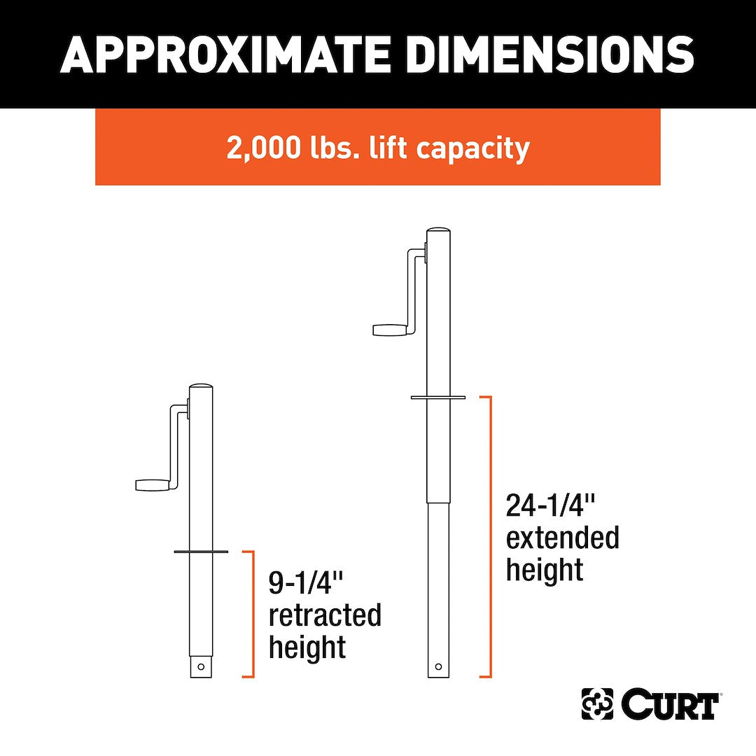 Curt 28204 Trailer Tongue Jack - image 4