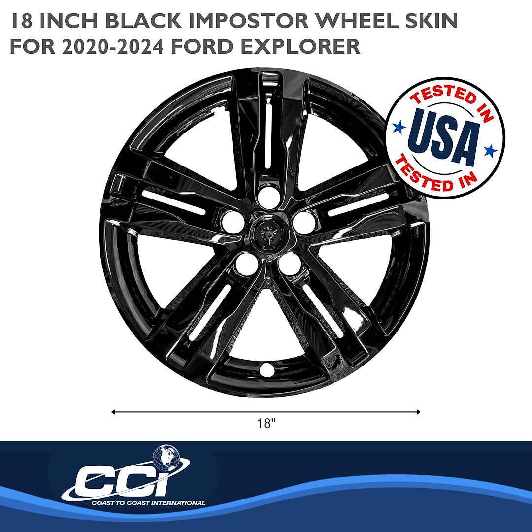 Coast To Coast IMP449BLK Black Explorer Impostor Wheel Skins - image 2