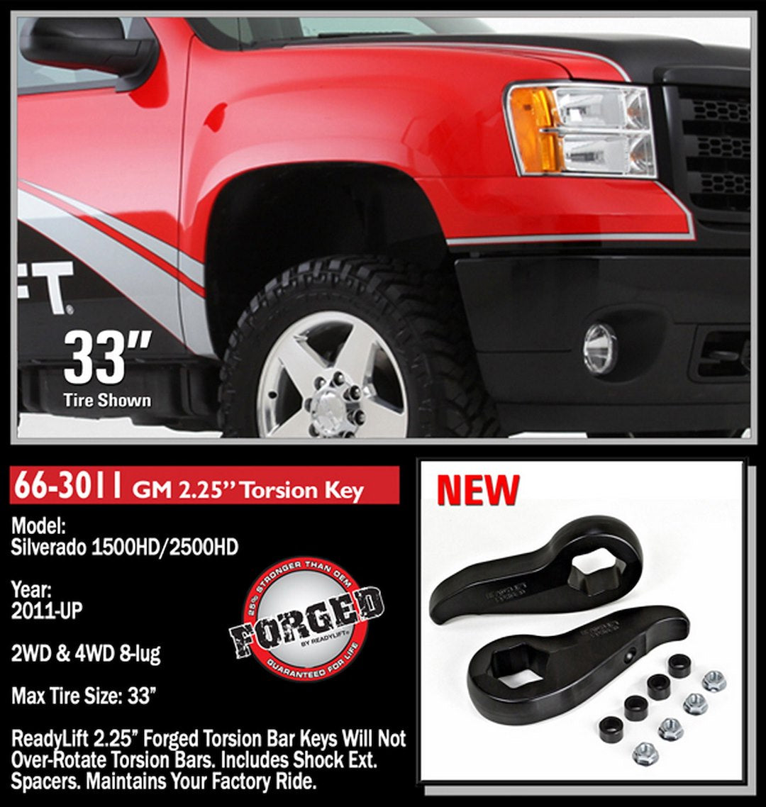 ReadyLift 66-3011 2.25-Inch Torsion Leveling Kit for Sierra HD