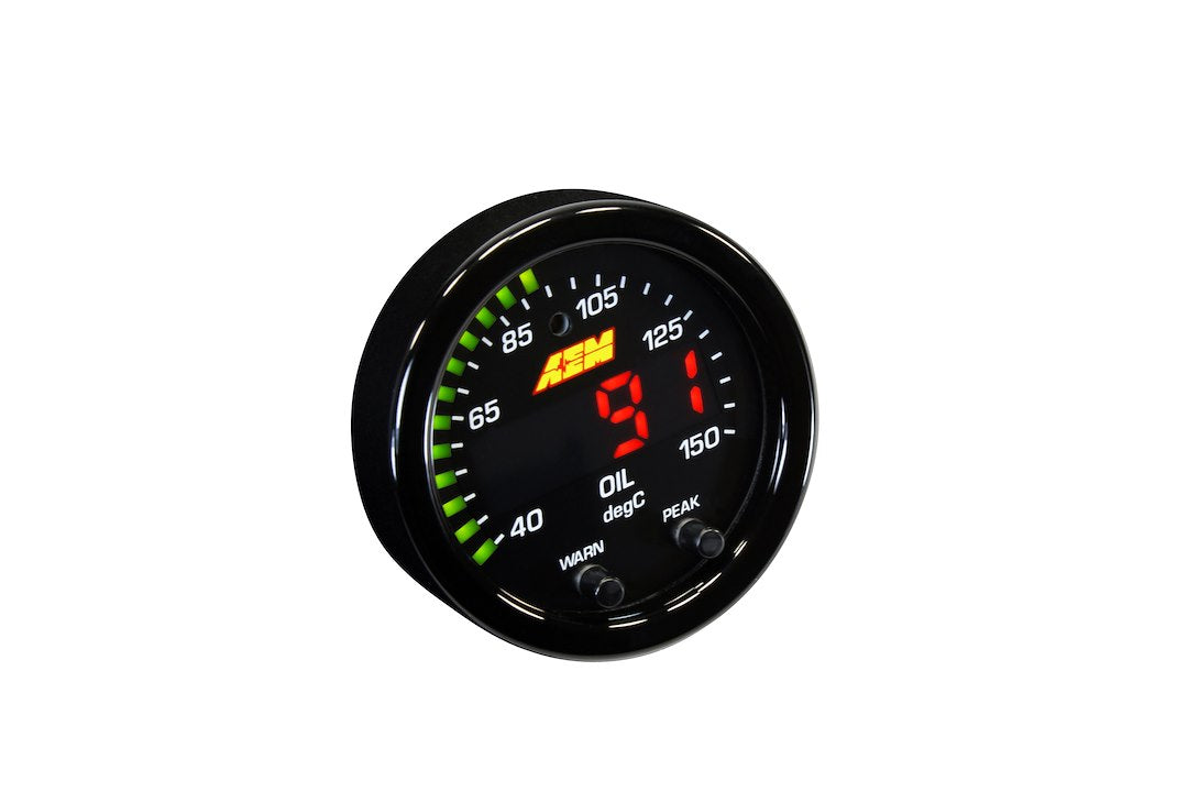 AEM Electronics X-Series Temperature Gauge Water/Trans/Oil (30-0302) - image 3