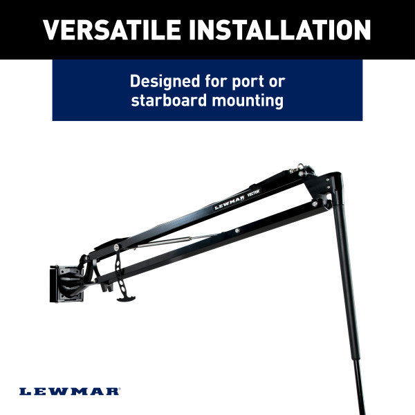 Lewmar 2023043513 Black Dovetail Anchor Mount Kit