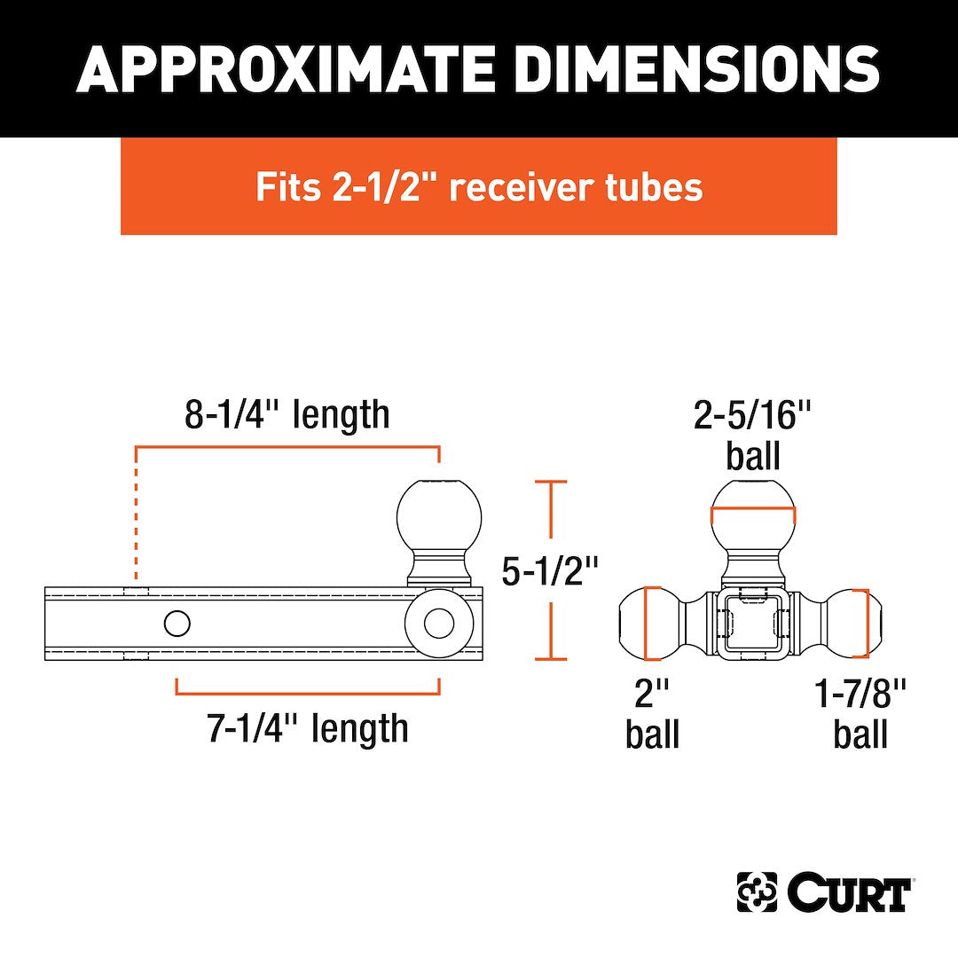 Curt 45651 Trailer Hitch Ball Mount - image 4