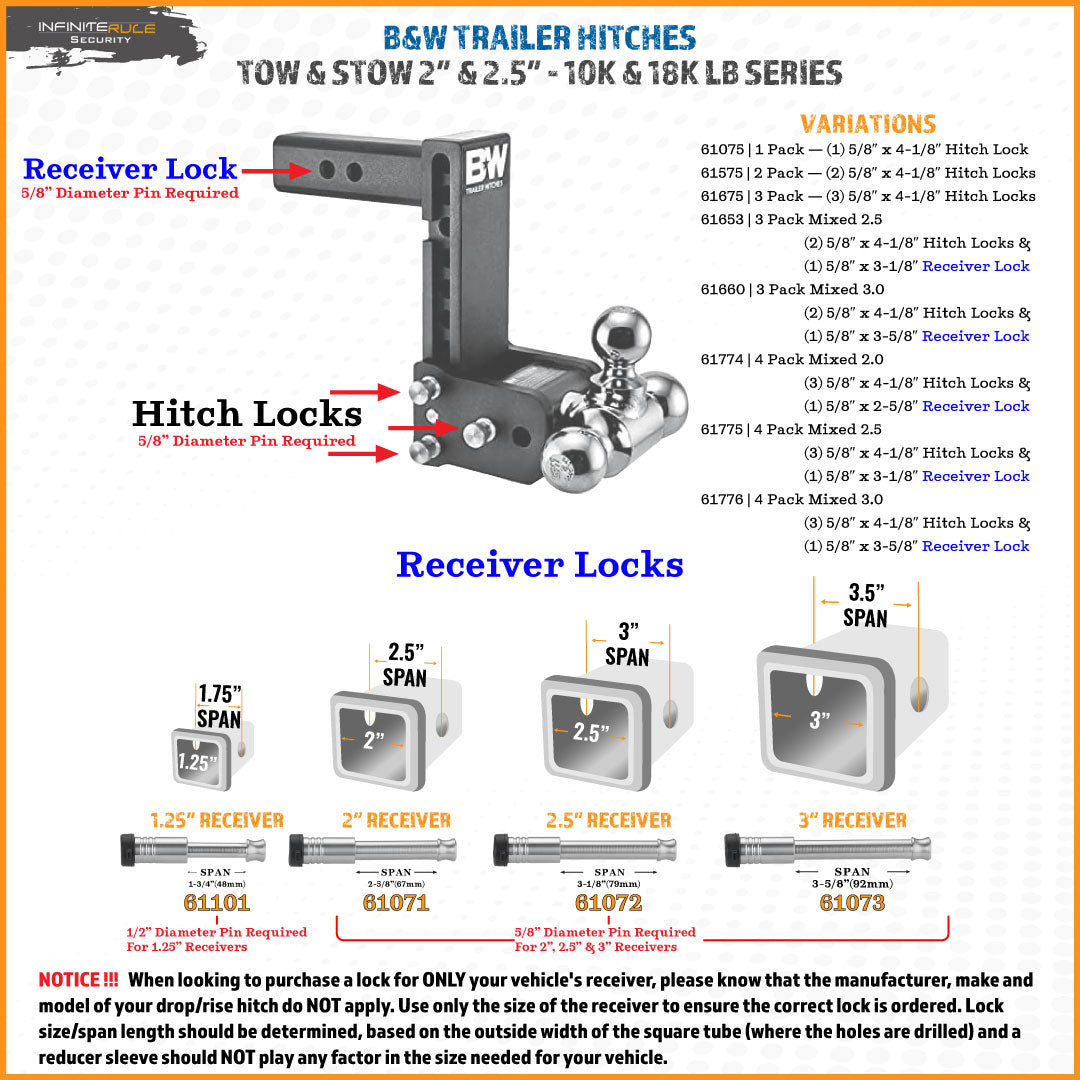 Infiniterule 61075-S Trailer Hitch Pin - image 5