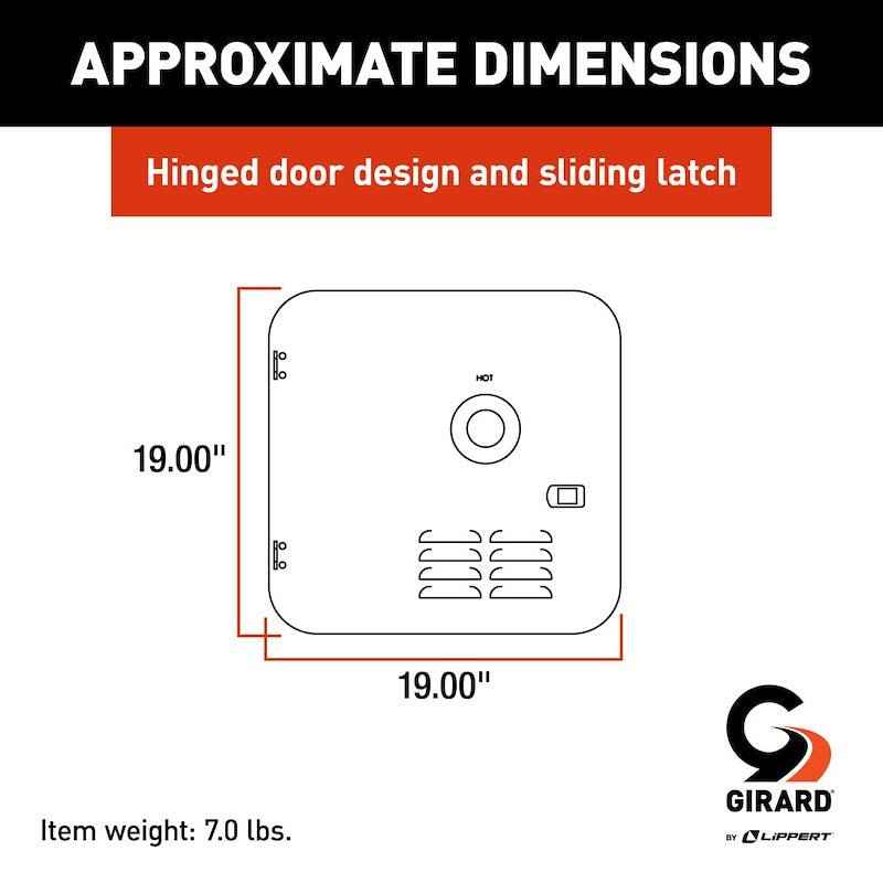Girard Access Door – 10 Gal Atwood/Suburban - 2GWHDAS10B