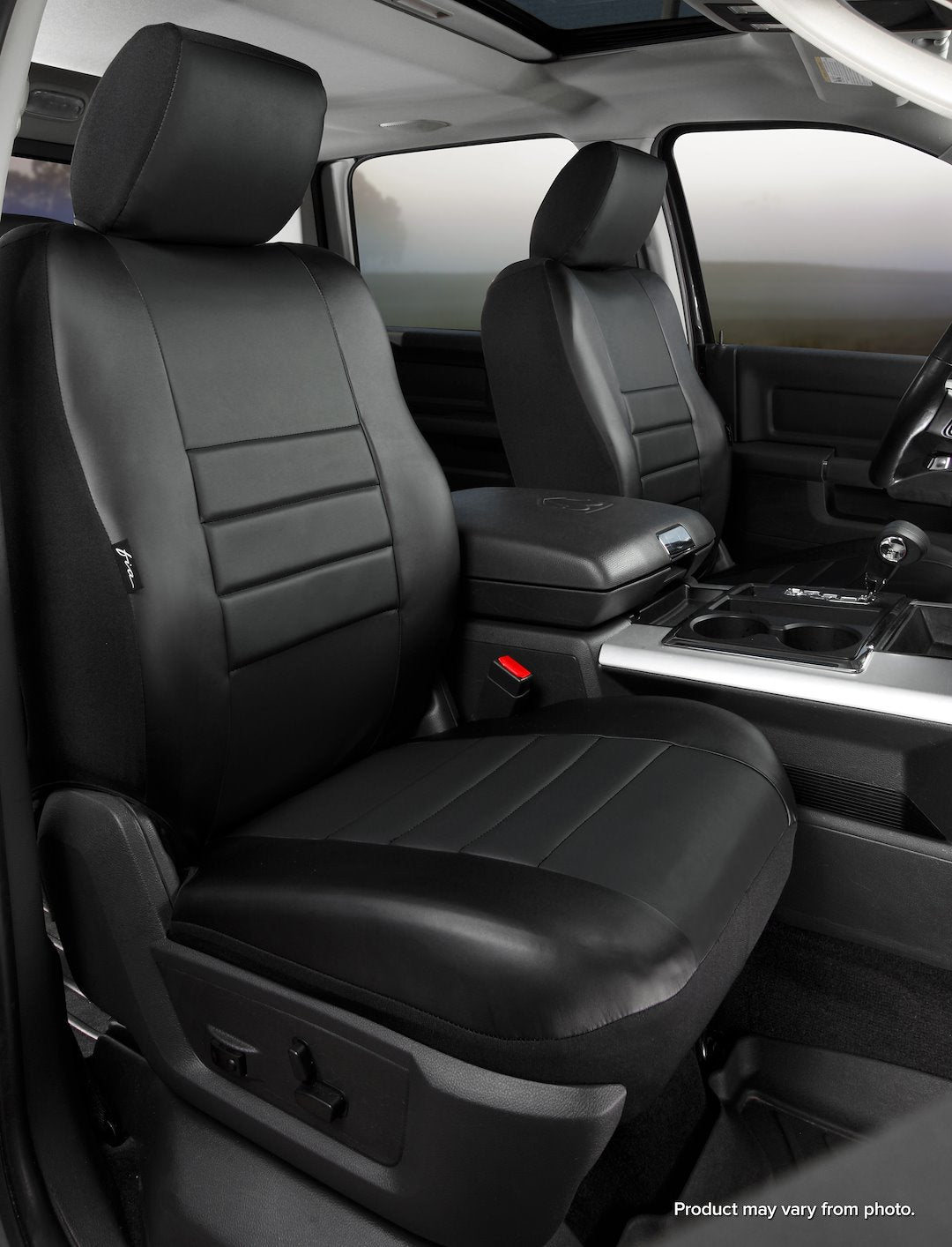 Fia SL69-39 BLK/BLK Leatherlite Bucket Seat Covers