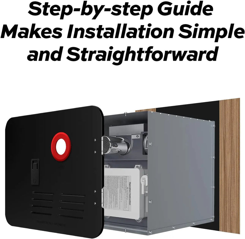 Fogatti FSBDA-1518 Water Heater Access Door Conversion Kit Black 15 Inch x 18 Inch