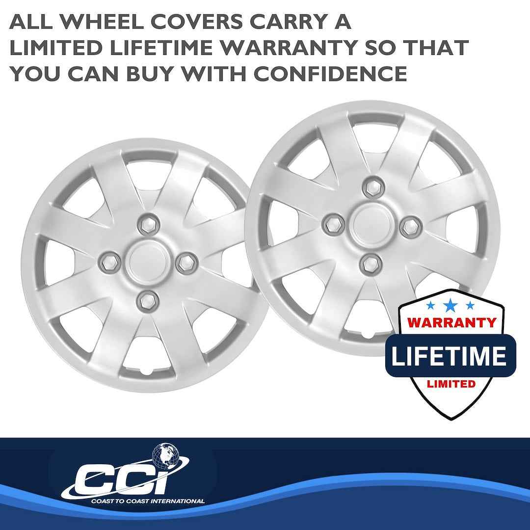 Coast To Coast 40814S Sentra 14-Inch Silver Wheel Covers