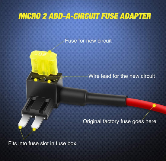 Recon 264001ftm2 Micro Fuse Tap with 5A and 30A Fuses