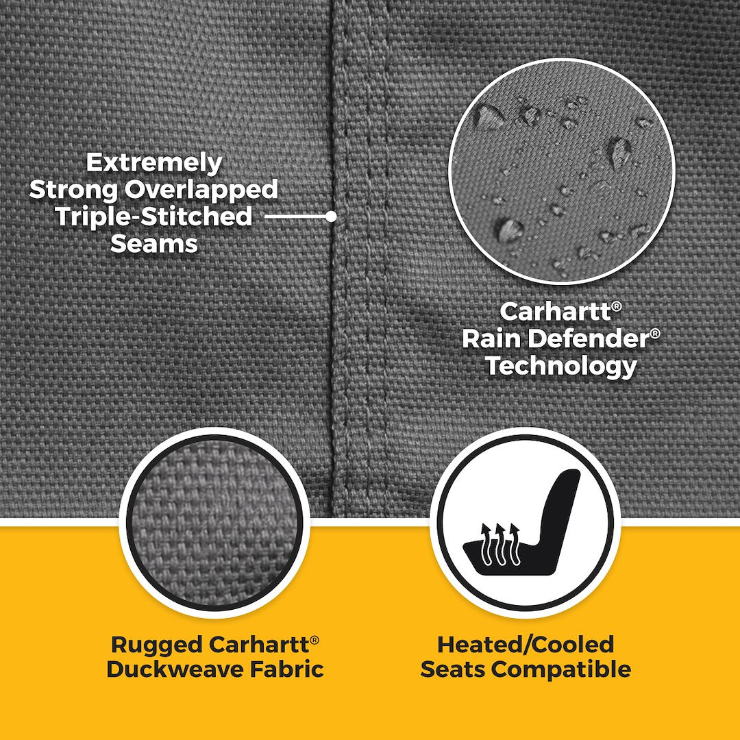 Covercraft SC8552CAGY Carhartt Gravel Split-Cushion Bench Cover - image 3