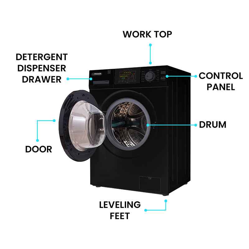 Pinnacle Super RV Washer 22-826 L B – 1.6 Cu Ft RV Front Load