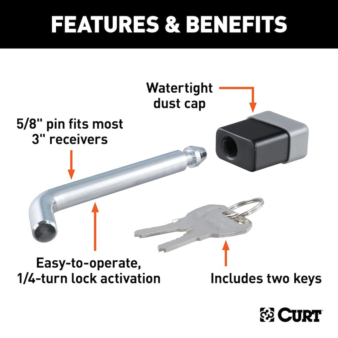 Curt 23021 Trailer Hitch Pin - image 2