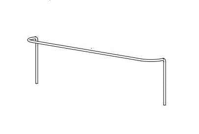 Norcold 50697 Lower Refrigerator Door Rail – Wire Shelf Retainer