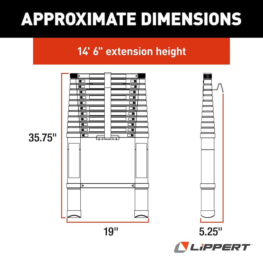 Lippert Components 2021126697 Rv Ladder - image 2